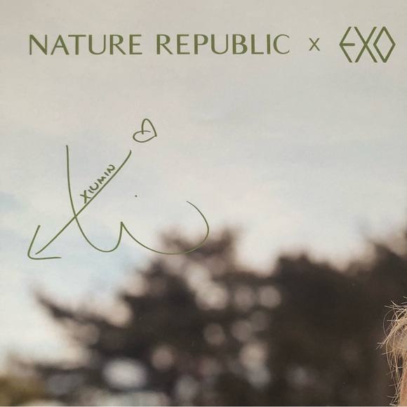 EXO Xiumin Min Seok Nature Republic Poster + Mini Standee - Picture 4 of 13